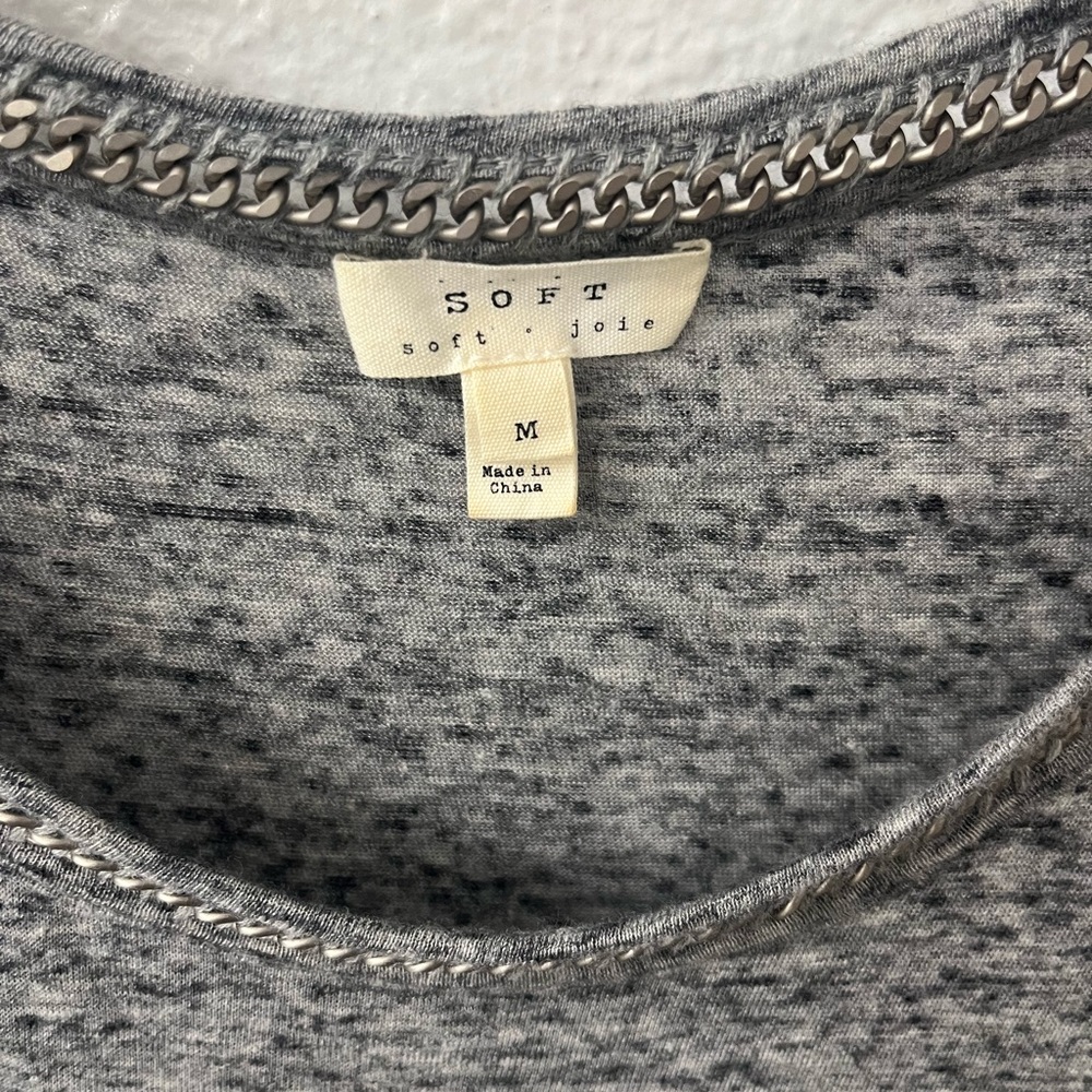 Soft Joie grey dress up tee. Size M.